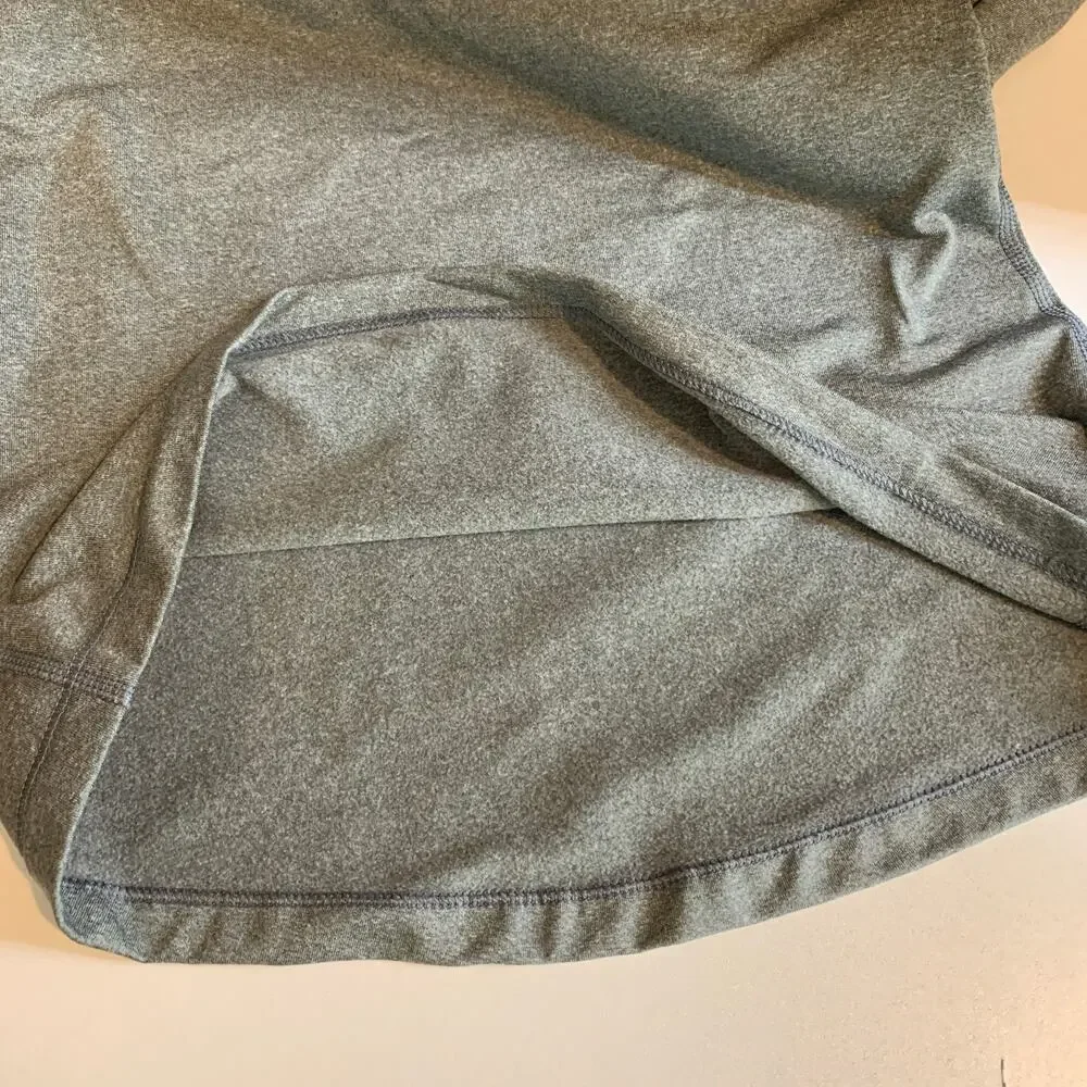 Nike Pro Sweatshirt Womens S Small Grey Black Hyperwarm Dri Fit Hooded Pullover
